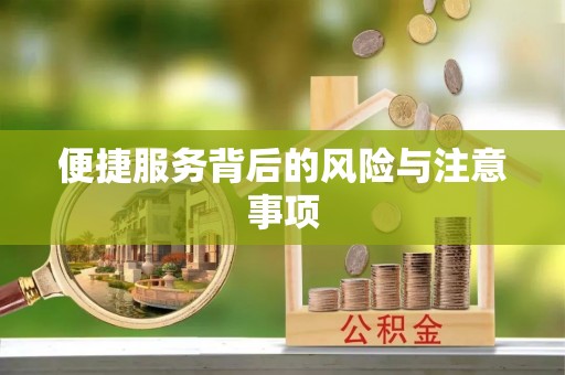 历城便捷服务背后的风险与注意事项