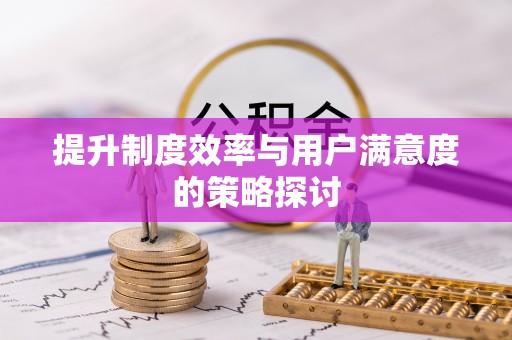 历城提升制度效率与用户满意度的策略探讨